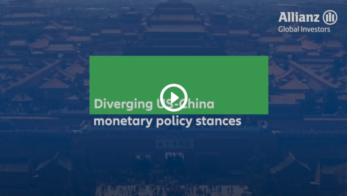 Diverging US China monetary policy stances